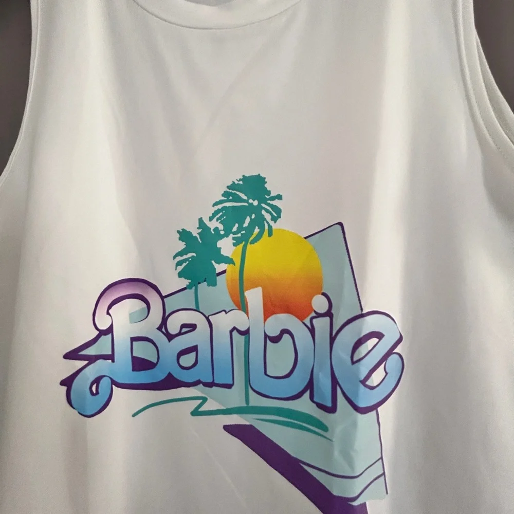 NEW Barbie Beach Theme Top Sleeveless Size XL - Picture 4 of 5